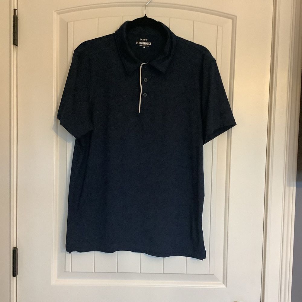 J.‎ Crew Dark Navy Performance Polo Men's Medium 😎💜